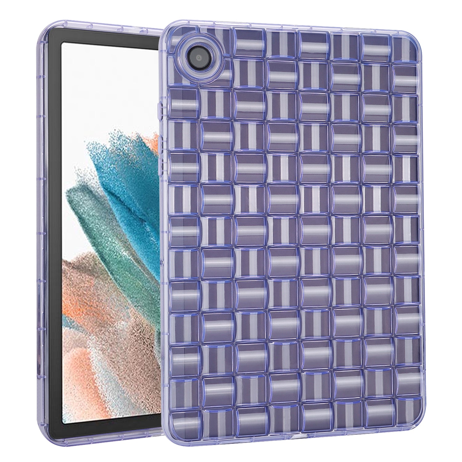 For Samsung Galaxy Tab A8 10.5 (2021) X200 Tab A8 10.5 (2022) Ice Cube Design Clear Case Soft TPU Protective Tablet Cover For Samsung Galaxy Tab A8 10.5 (2021) X200 Tab A8 10.5 (2022) Ice Cube Design Clear Case Soft TPU Protective Tablet Cover
